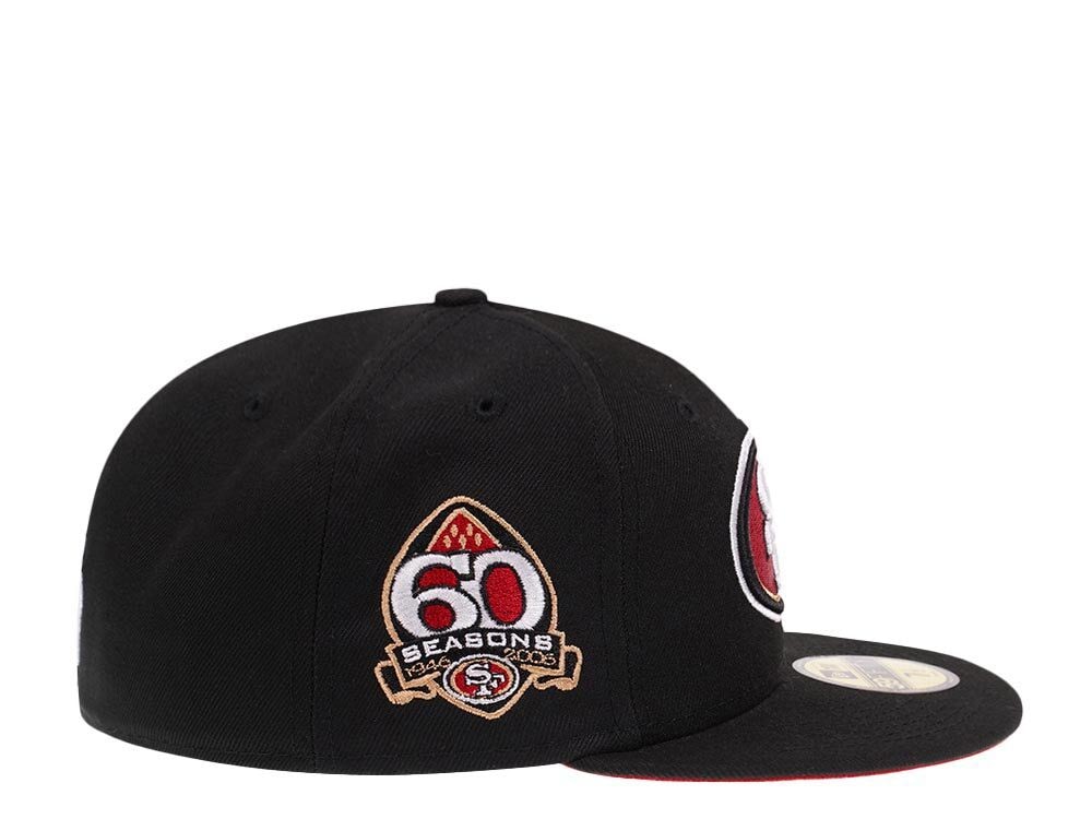 New Era San Francisco 49ers 60 Seasons Black Pop 59Fifty Fitted Hat