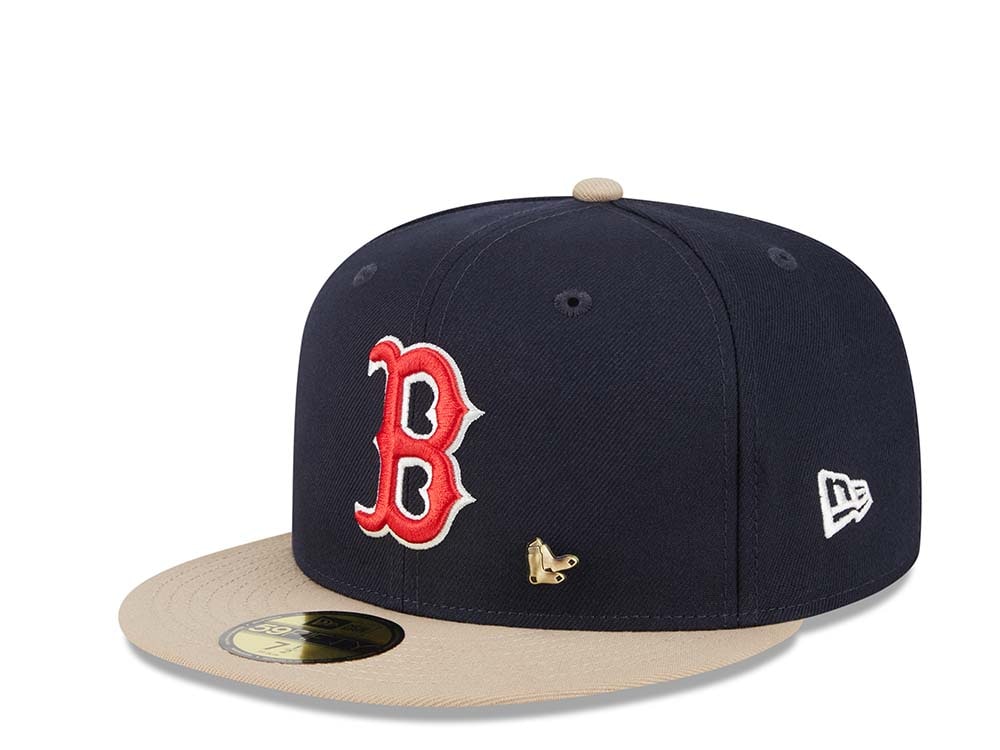 New Era Boston Red Sox World Series Champions 2004 Varsity Pin Two Tone Edition 59Fifty Fitted Hat