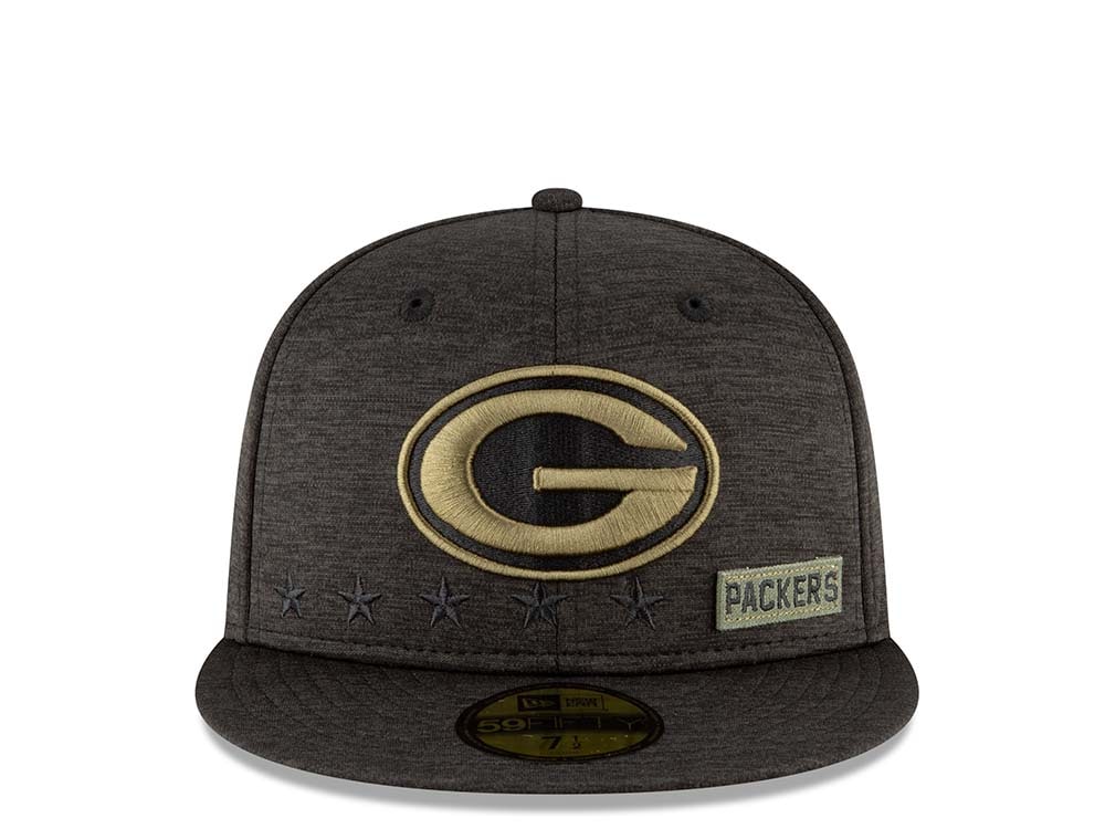 New Era Green Bay Packers Salute to Service 2020 Fitted 59Fifty Hat