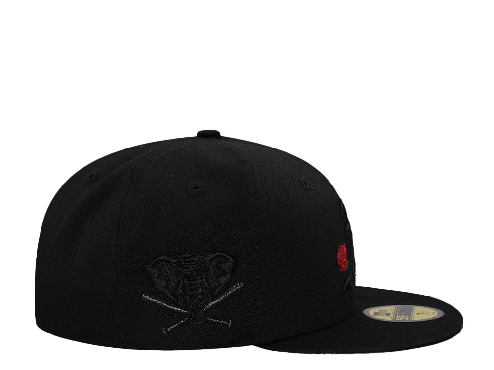 New Era Oakland Athletics Blackout Rose Edition 59Fifty Fitted Hat