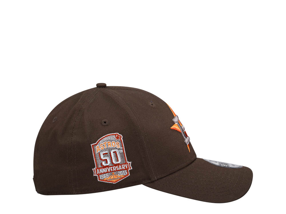 New Era Houston Astros 50th Anniversary Brown Edition 9Forty Strapback Hat