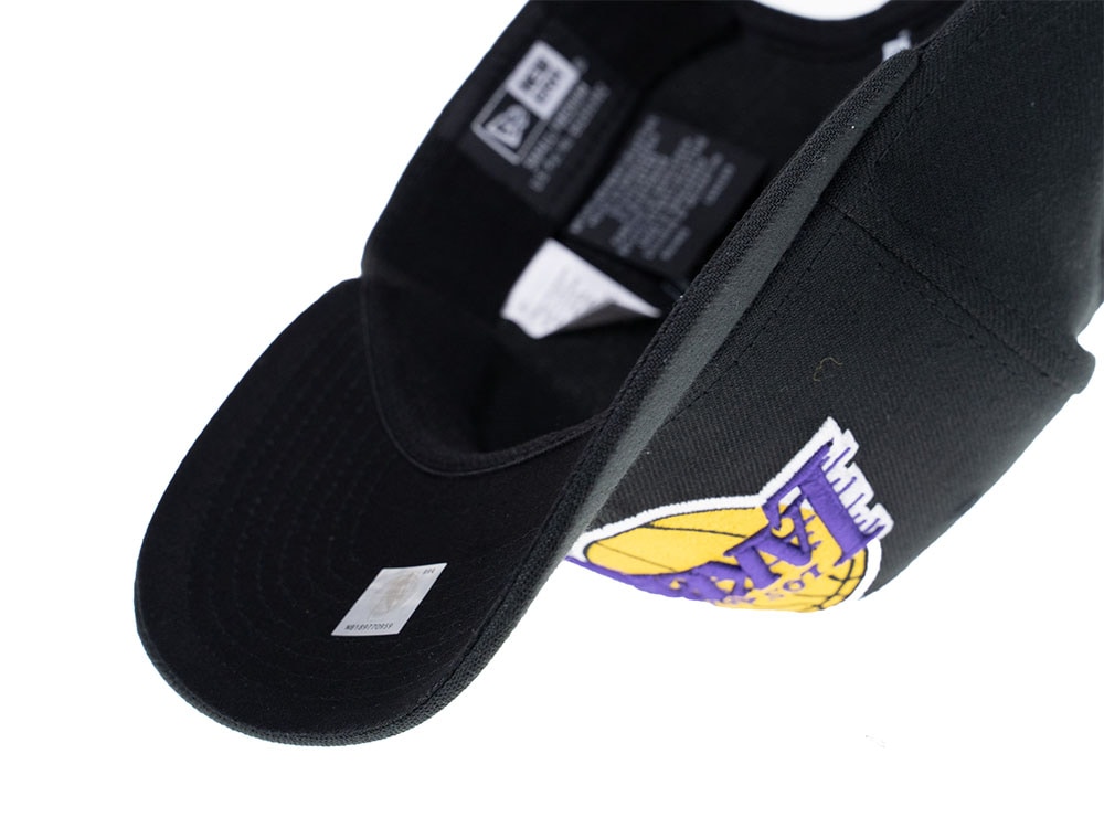 New Era Los Angeles Lakers Stretch 9Fifty Logo Black Snapback Hat