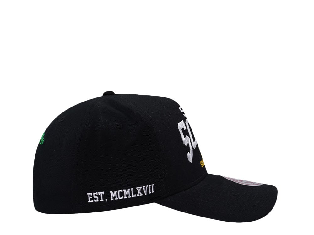 Mitchell & Ness Seattle SuperSonics Black Pro Pinch Fit Snapback Hat