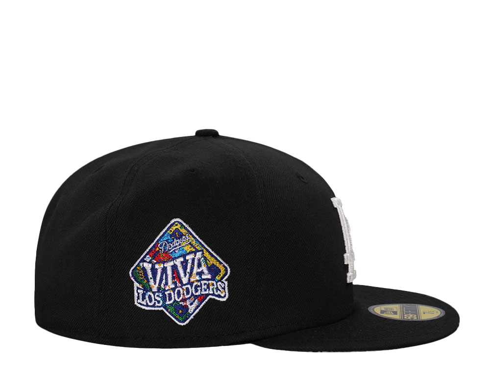 New Era Los Angeles Dodgers Viva LA Black Throwback Edition 59Fifty Fitted Hat