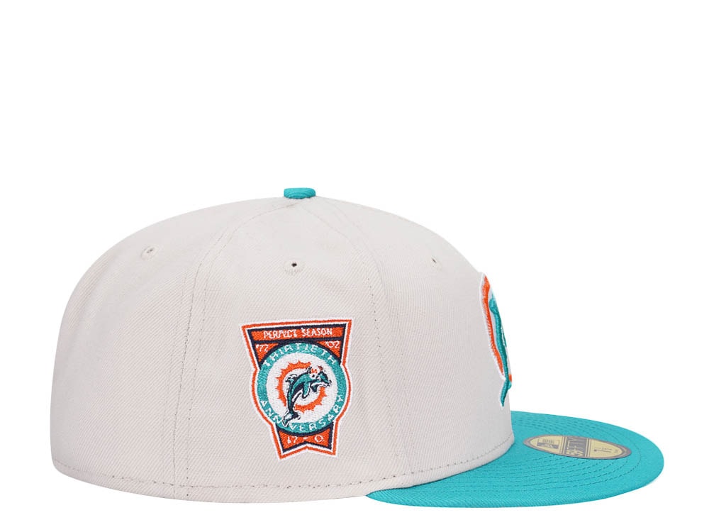 New Era Miami Dolphins 30th Anniversary Two Tone Edition 59Fifty Fitted Hat