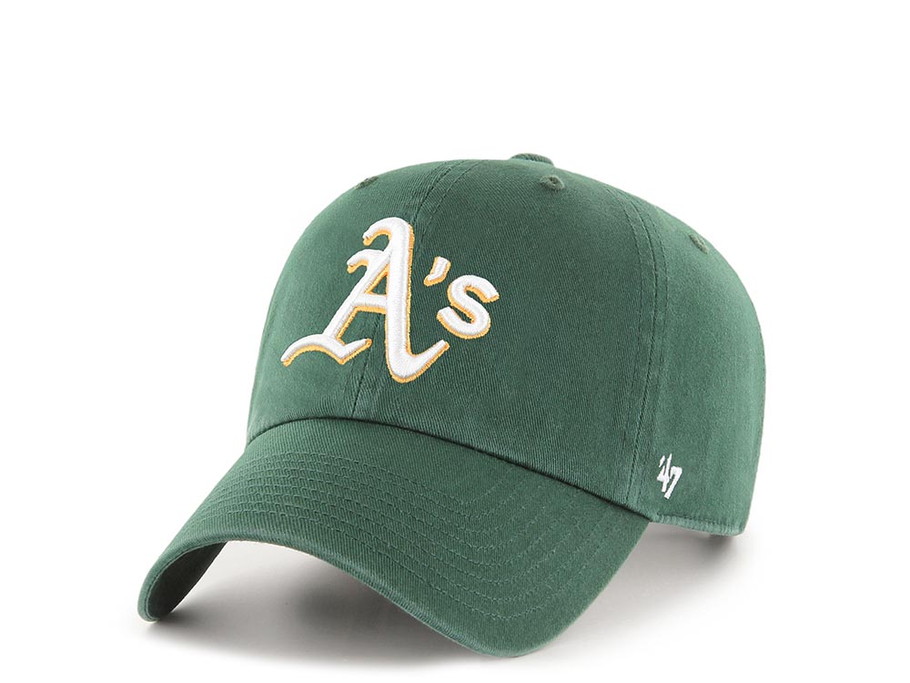 47Brand Oakland Athletics Green Clean up Strapback Hat
