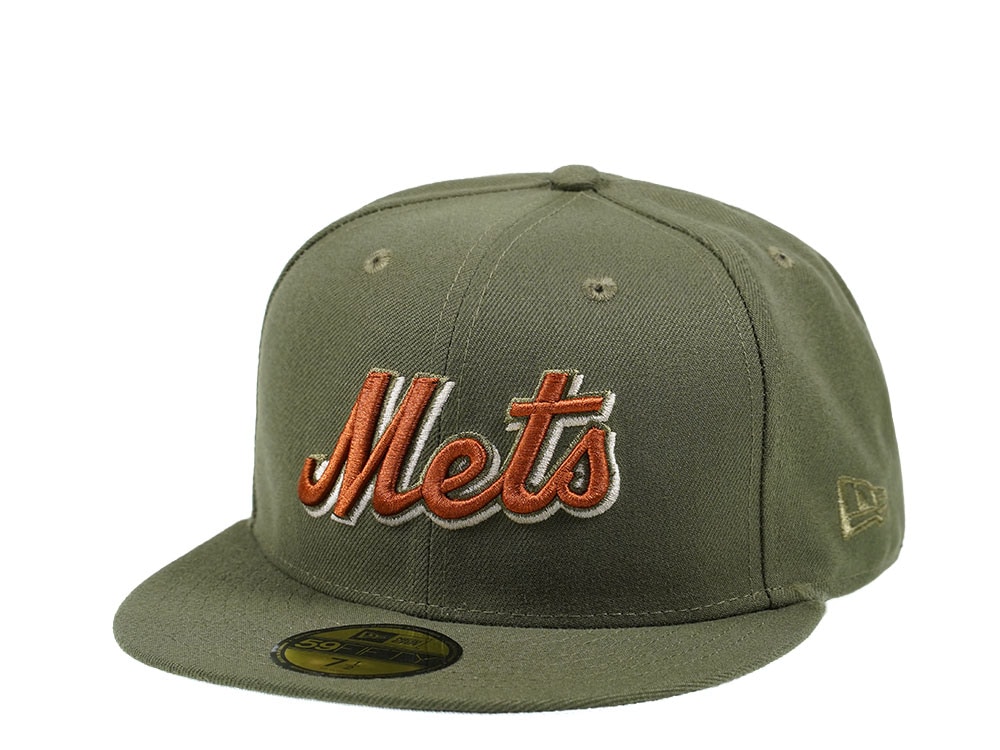 New Era New York Mets Olive Edition 59Fifty Fitted Hat