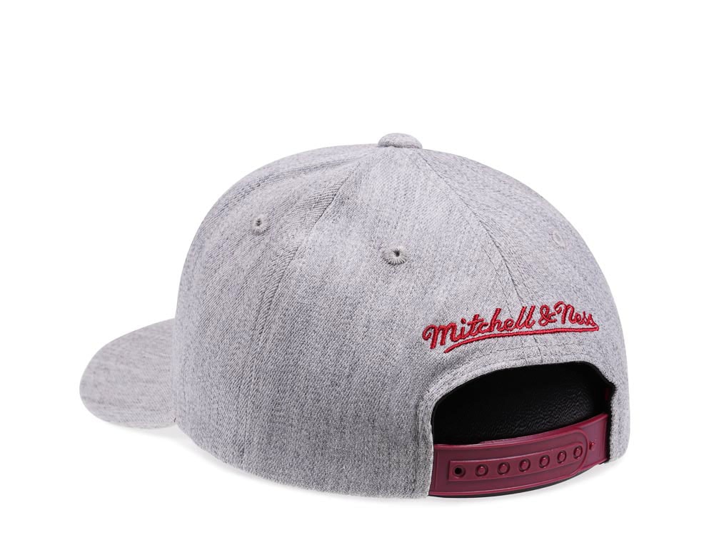 Mitchell & Ness Miami Heat Heather Red Line Flex Snapback Hat