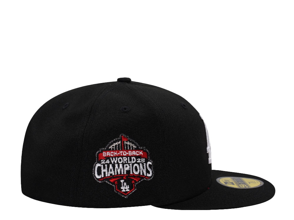 New Era Los Angeles Dodgers World Series Champions 2025 Black Prime Edition 59Fifty Fitted Cap