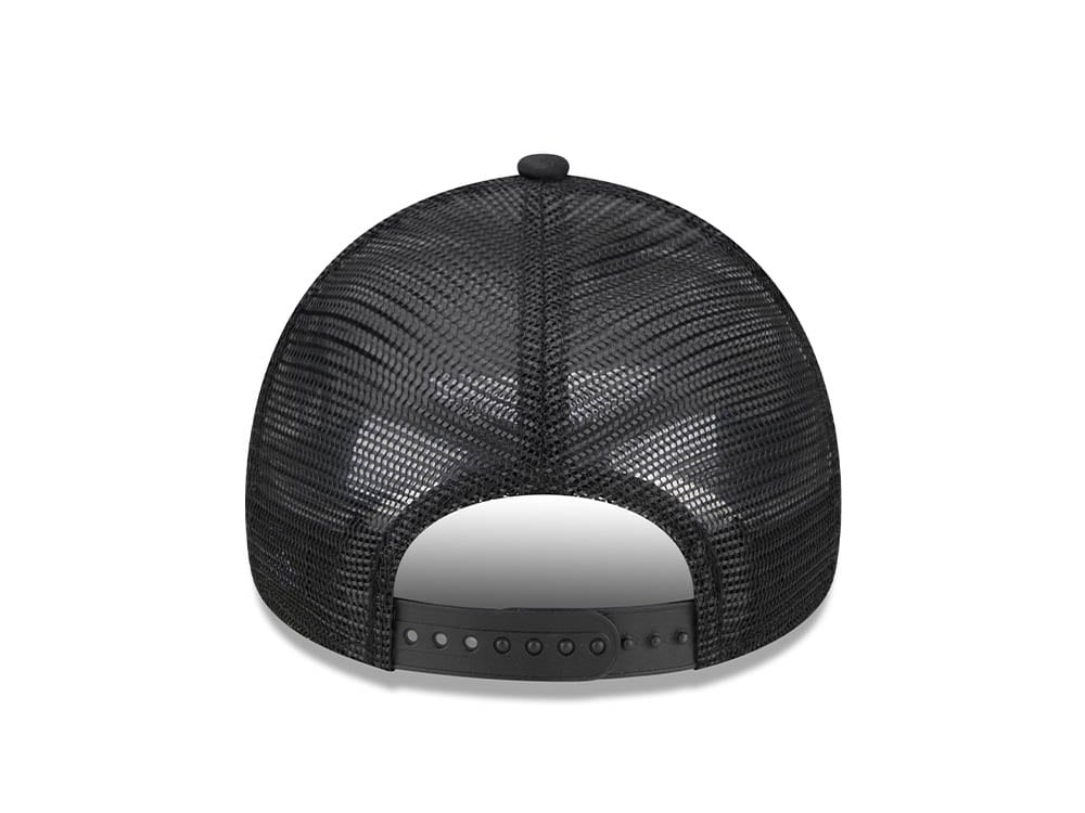 New Era Seattle Mariners Black All Day 9Forty A Frame Trucker Snapback Hat