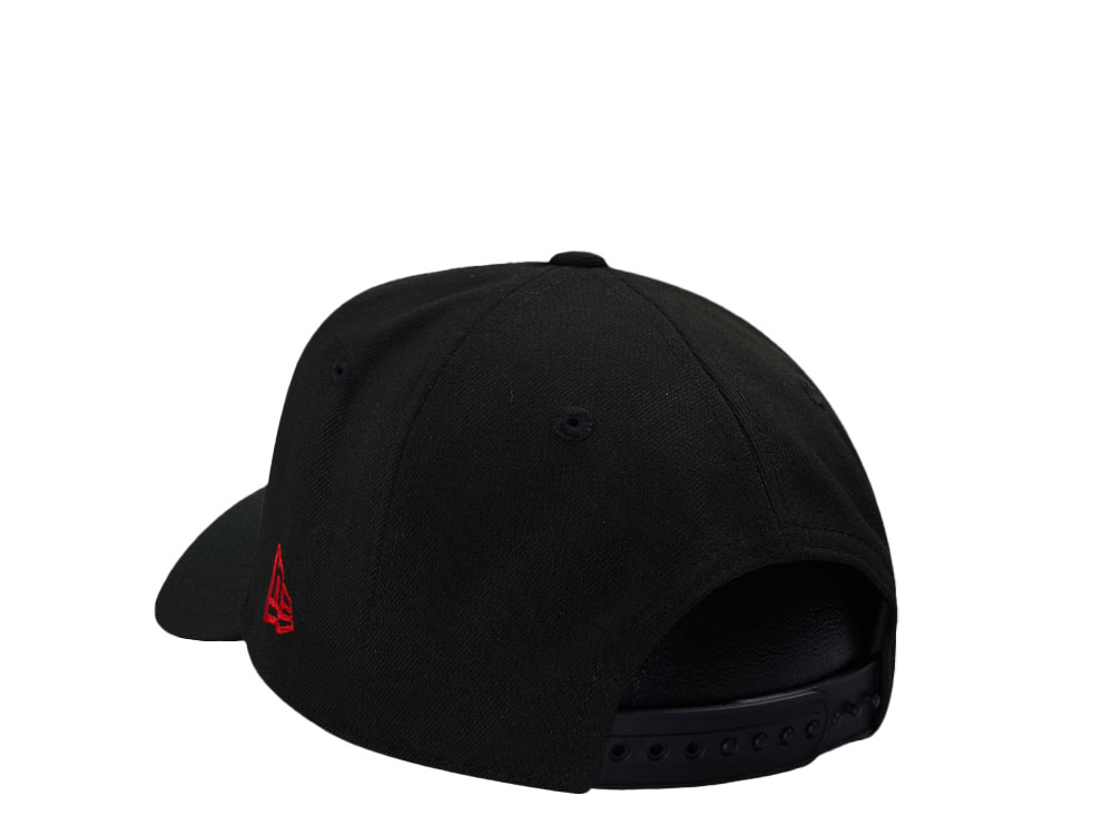 New Era Chicago Bulls 6x Champs Black and Red Prime Edition 9Forty A Frame Snapback Hat