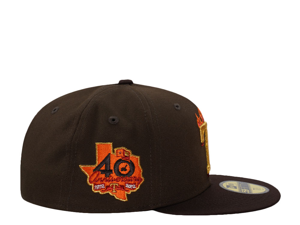 New Era Texas Rangers 40th Anniversary Walnut Two Tone Edition 59Fifty Fitted Cap