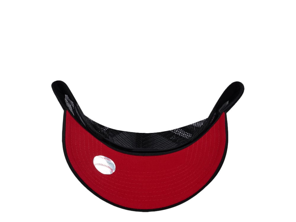 New Era Chicago White Sox Black And Red Edition 9Forty A Frame Trucker Snapback Cap