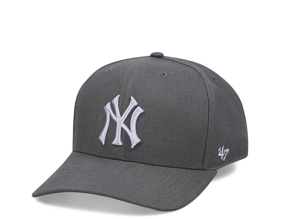 47Brand New York Yankees Charcoal Cold Zone MVP DP Snapback Hat