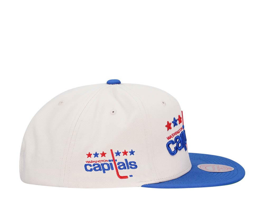 Mitchell & Ness Washington Capitals Vintage Off-White Snapback Hat
