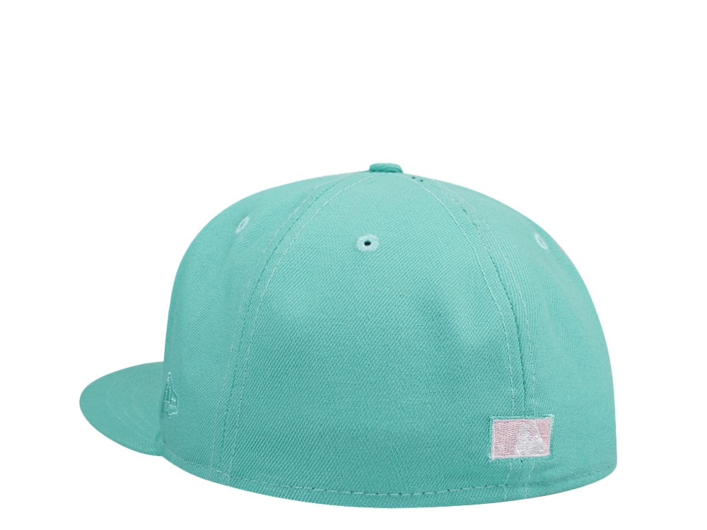 New Era Milwaukee Brewers All Star Game 2002 Teal Pink Edition 59Fifty Fitted Hat