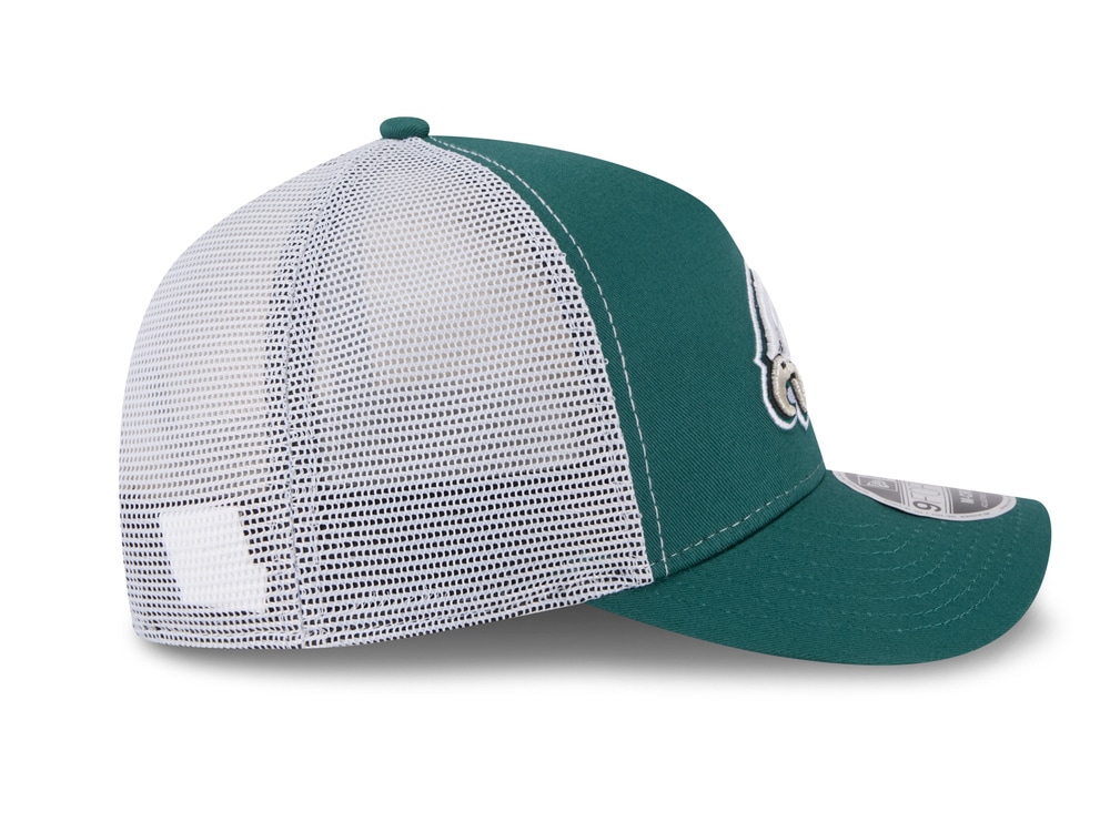 New Era Philadelphia Eagles Official Team Color Edition 9Forty M Crown A Frame Trucker Snapback Cap