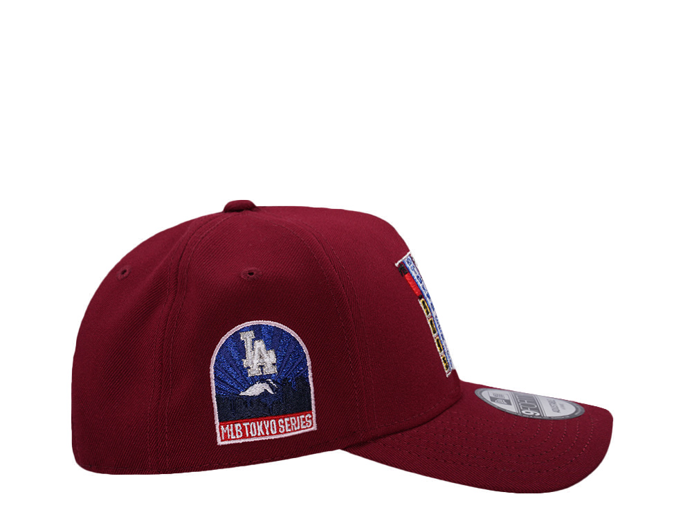 New Era Los Angeles Dodgers Tokyo Series Red Prime Edition 9Forty A Frame Snapback Cap