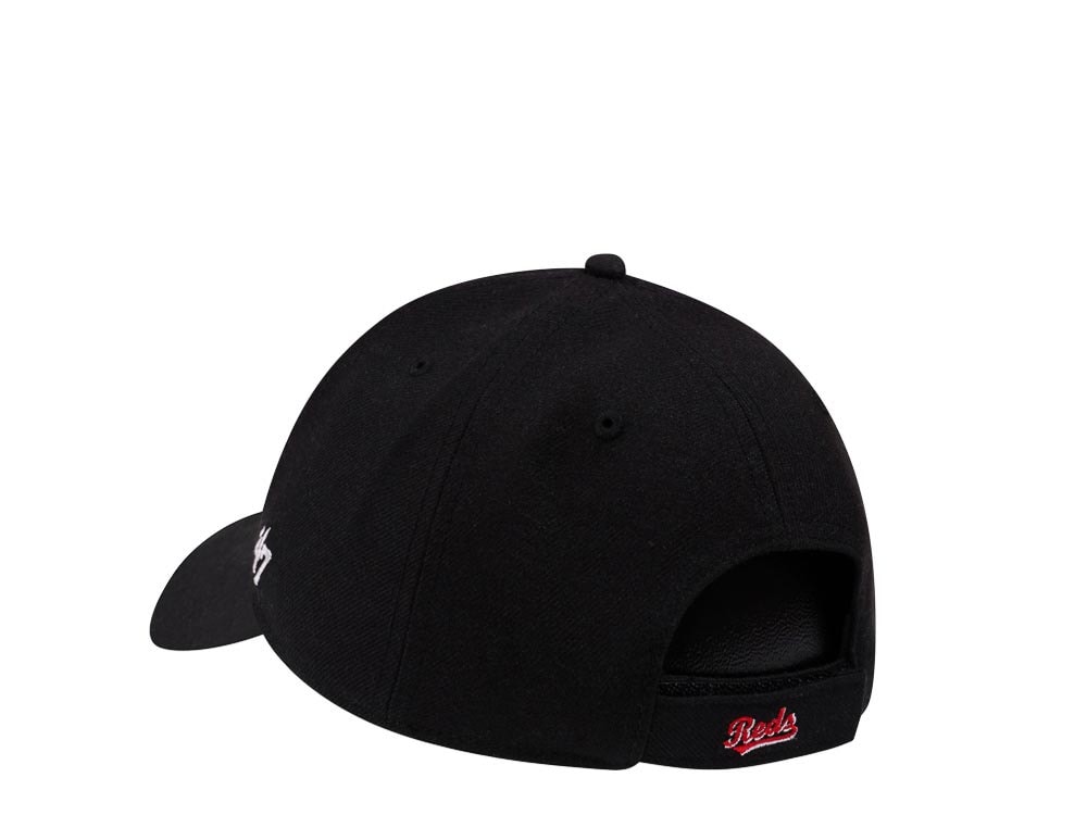 47Brand Cincinnati Reds Classic Black Strapback Hat