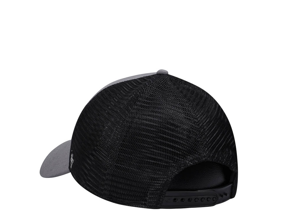 47Brand Los Angeles Dodgers Dark Gray Ballpark Mesh MVP Trucker Snapback Hat