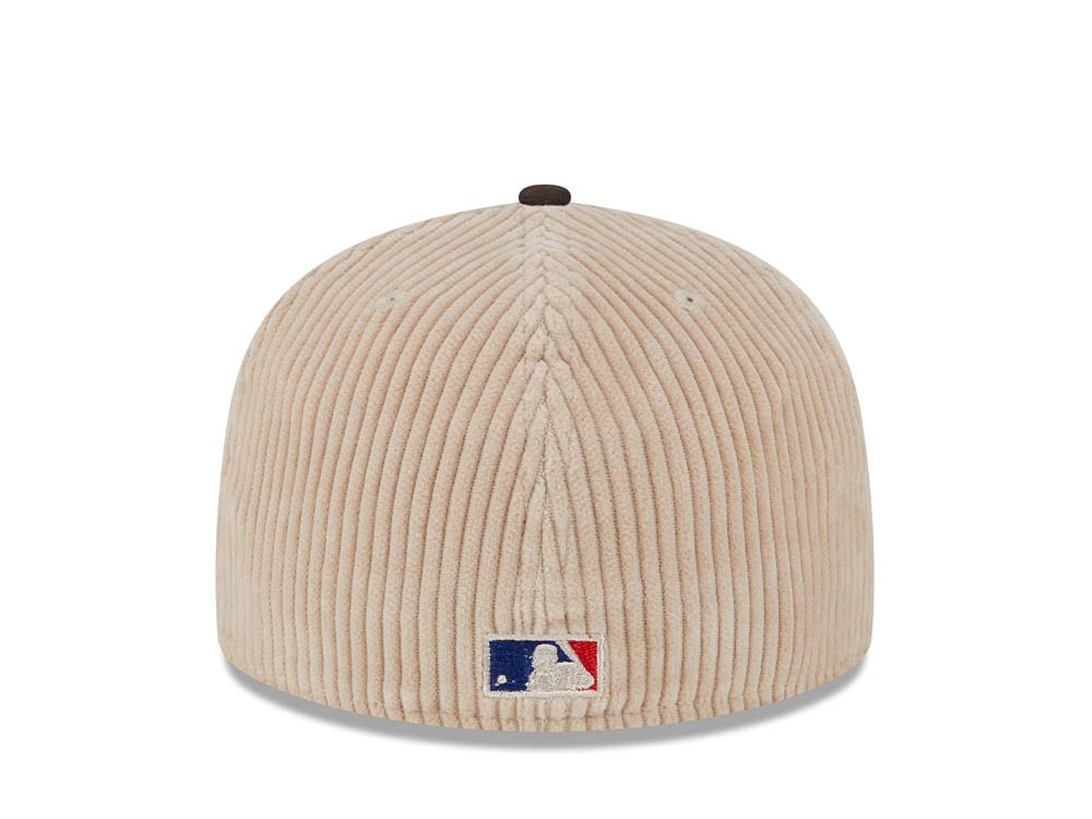New Era Atlanta Braves 40th Anniversary Fall Cord Khaki 59Fifty Fitted Hat