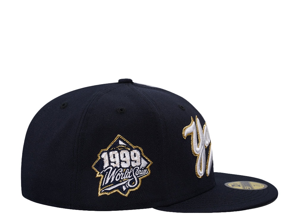 New Era New York Yankees World Series 1999 Navy Gold Edition 59Fifty Fitted Hat