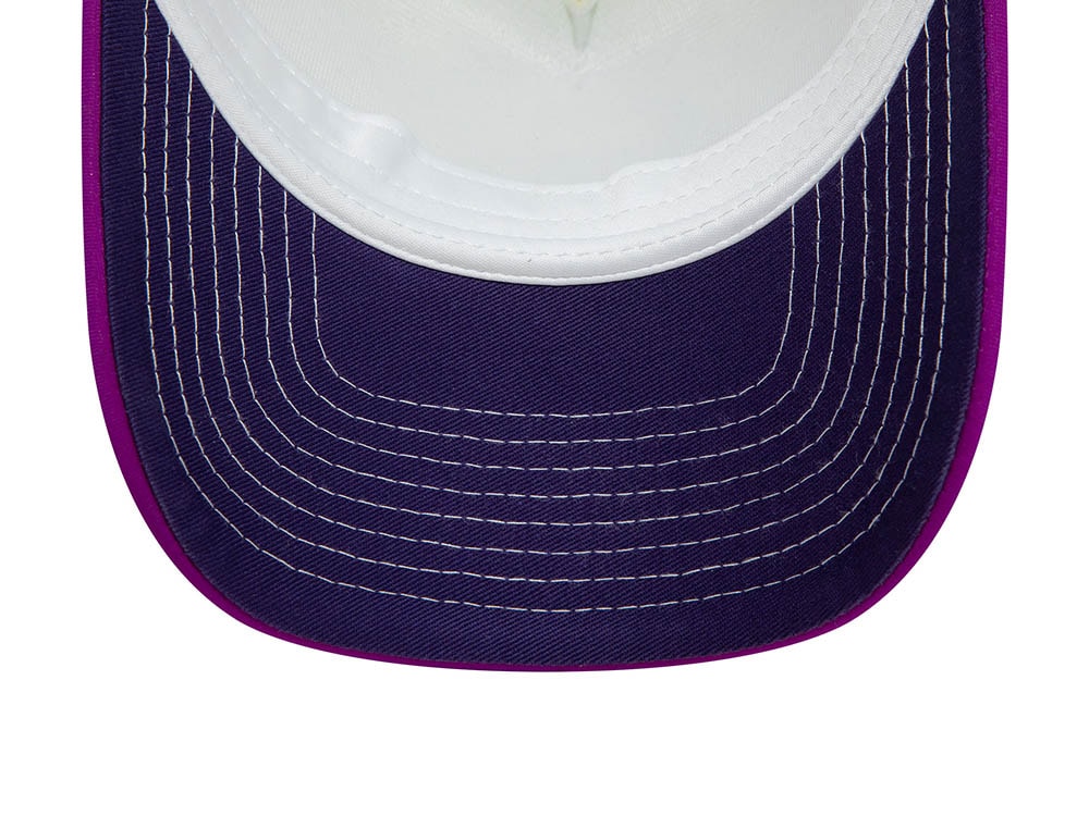 New Era Stand Tall Talk Small Play Ball Graphic White 9Forty A Frame Trucker Snapback Hat