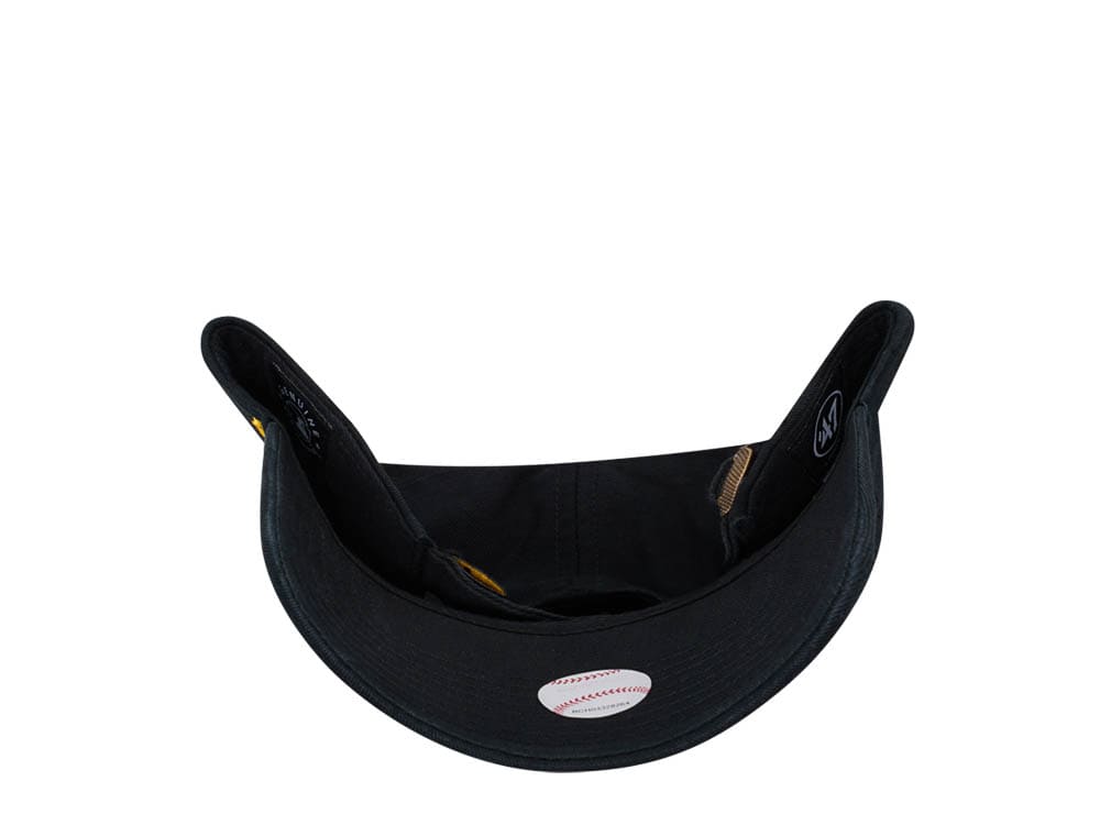47Brand Pittsburgh Pirates Black Clean Up Strapback Hat