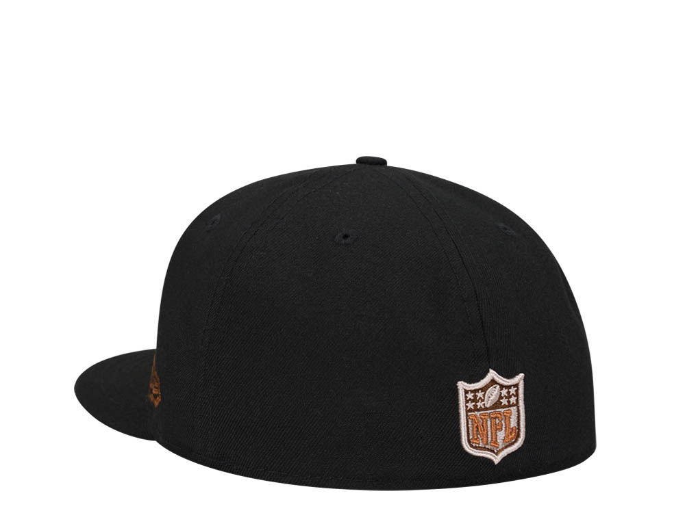 New Era Buffalo Bills 50th Anniversary Black Brown Edition 59Fifty Fitted Hat