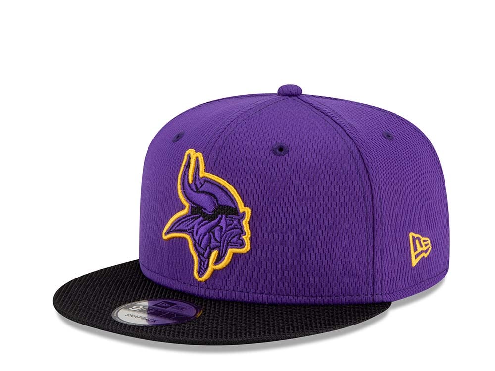 New Era Minnesota Vikings Road Sideline 21 9Fifty Snapback Hat