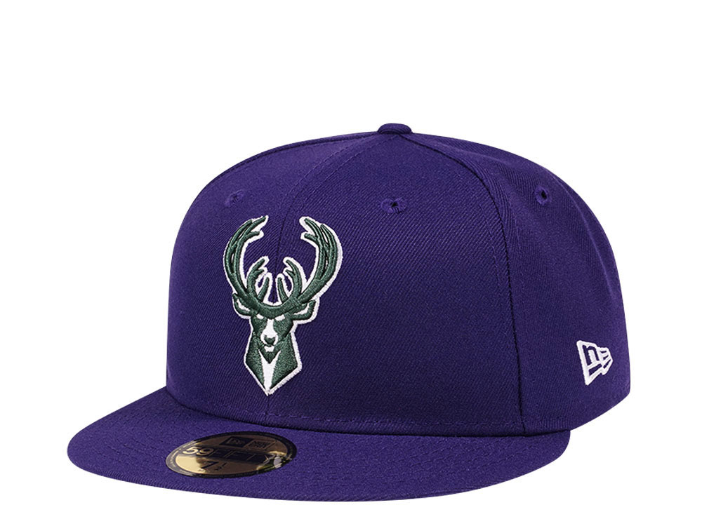 New Era Milwaukee Bucks Purple Prime Edition 59Fifty Fitted Hat
