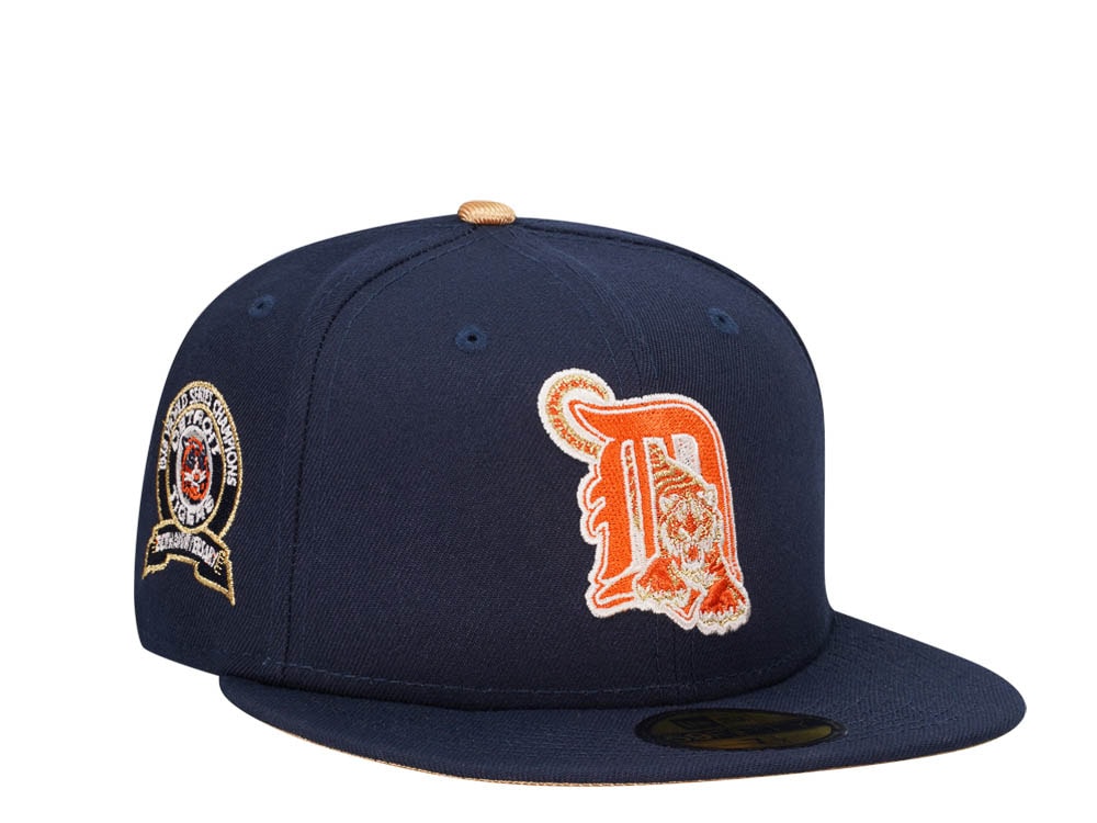 New Era Detroit Tigers 50th Anniversary World Series 1968 Cool Gold Edition 59Fifty Fitted Hat