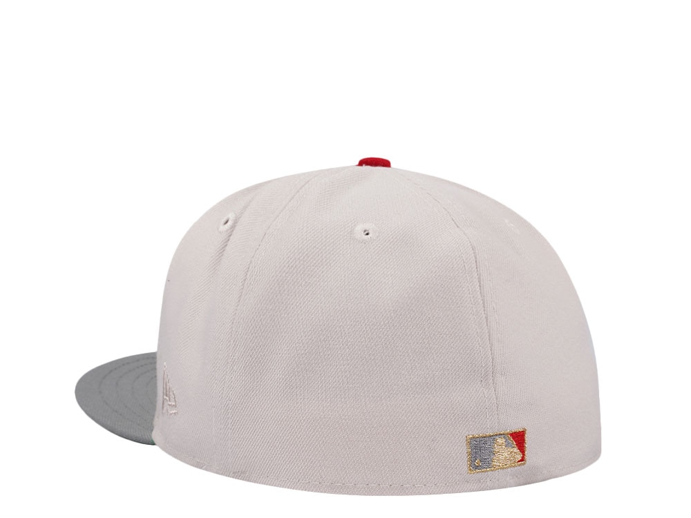 New Era Anaheim Angels 25th Anniversary Stone Gold Two Tone Edition 59Fifty Fitted Hat