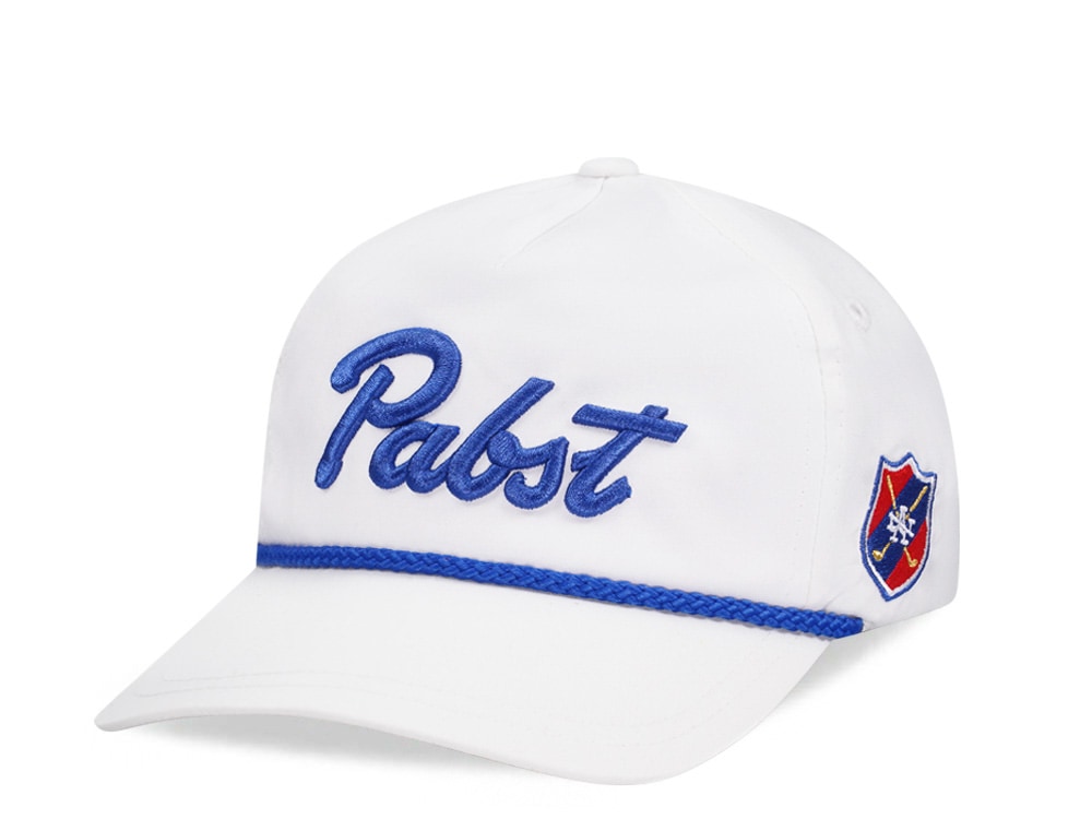 American Needle Pabst Lightweight Rope White Casual Snapback Hat