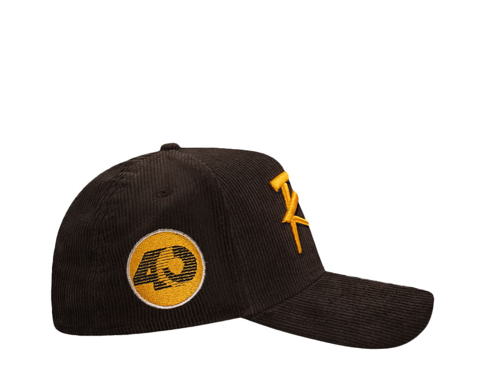 New Era Los Angeles Rams 40th Anniversary Walnut Corduroy Edition 9Forty A Frame Snapback Hat