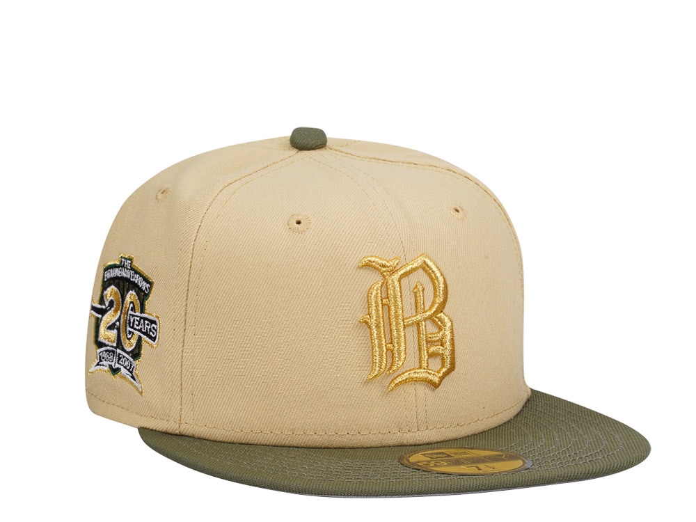 New Era Birmingham Barons 20 Years Vegas Gold Two Tone Prime Edition 59Fifty Fitted Hat