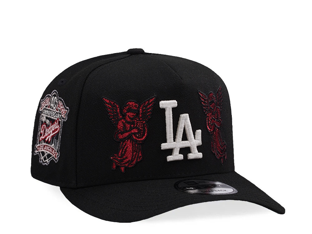 New Era Los Angeles Dodgers 40th Anniversary Angel Black Prime Edition 9Fifty A Frame Snapback Cap