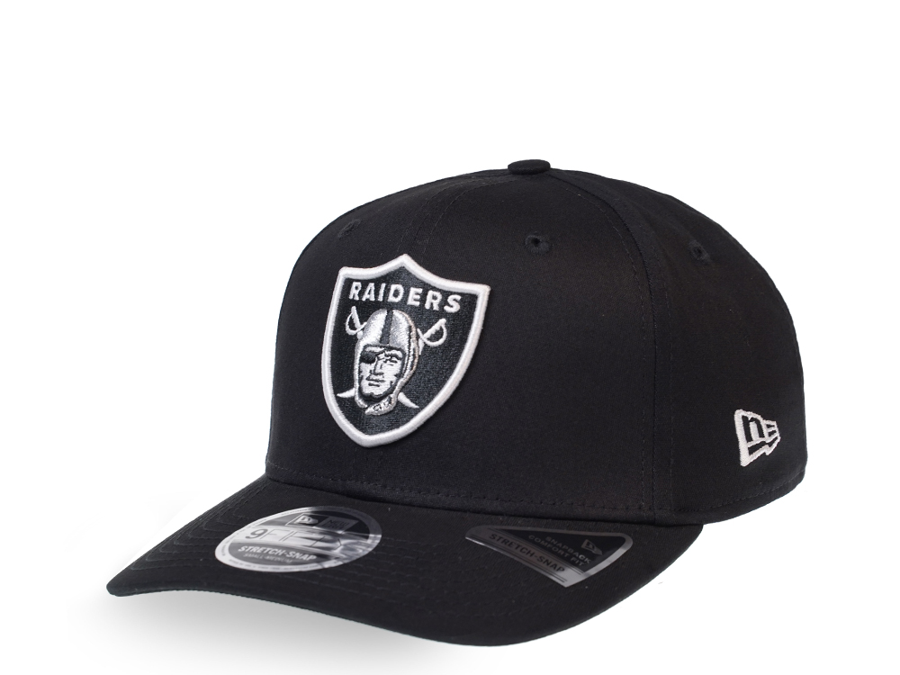 New Era Oakland Raiders Black 9Fifty Stretch Snapback Hat