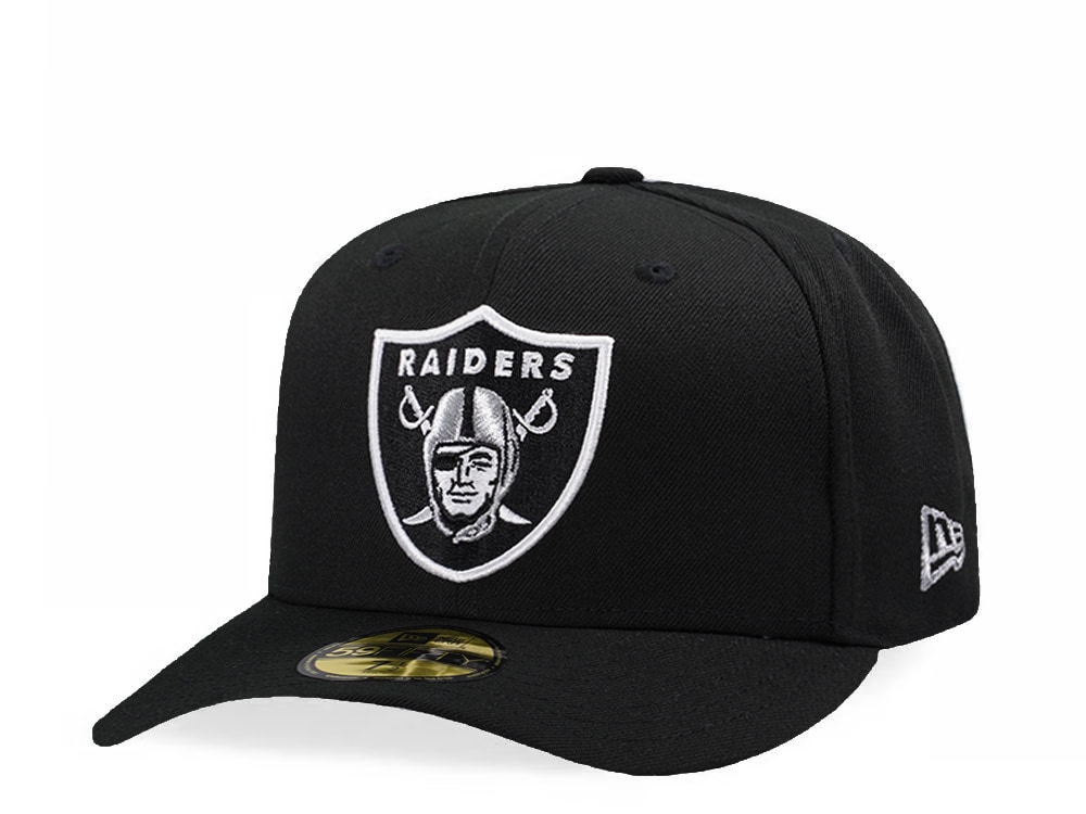 New Era Las Vegas Raiders Black Classic Edition Pre Curved 59Fifty Fitted Cap