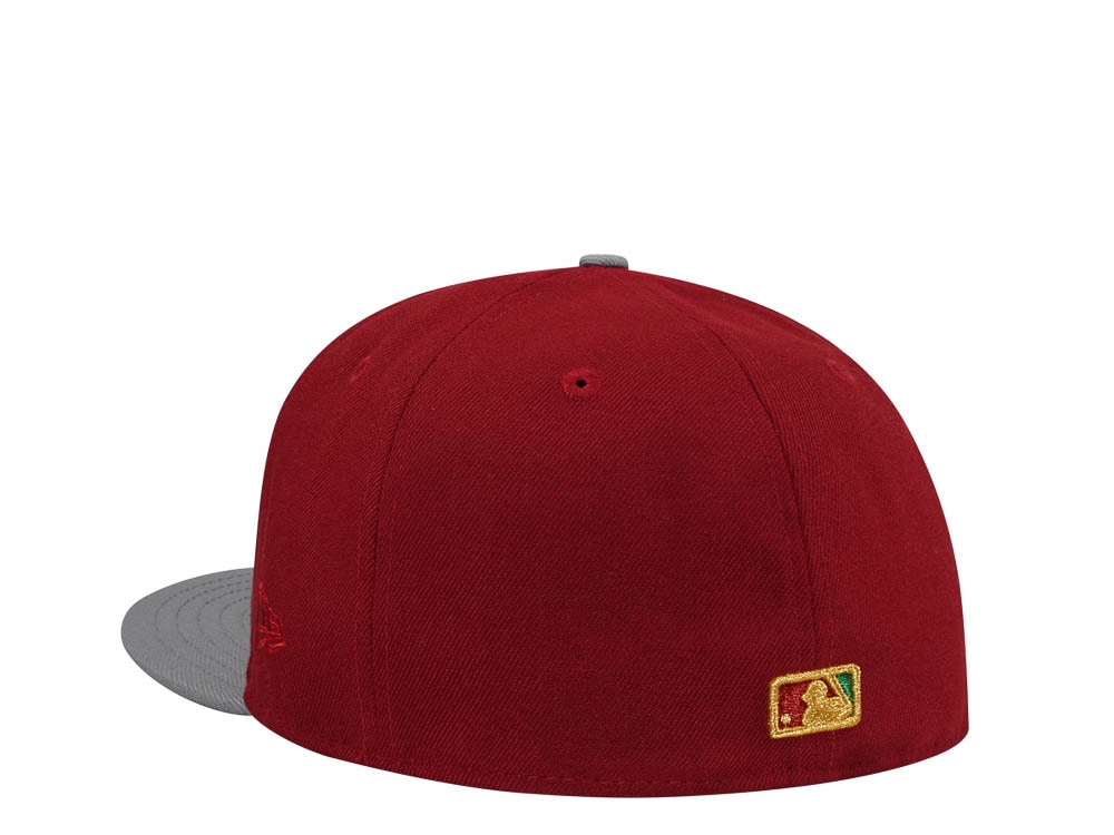 New Era Arizona Diamondbacks 25th Anniversary Maroon Gold Two Tone Edition 59Fifty Fitted Hat