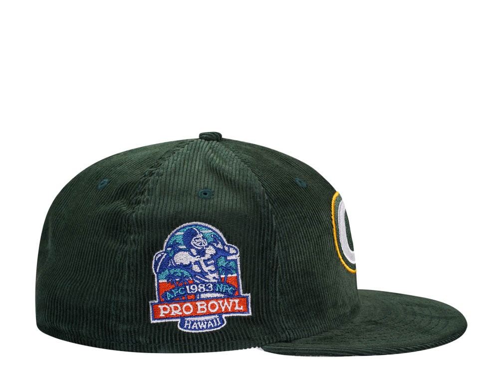 New Era Green Bay Packers Pro Bowl Hawaii 1983 Throwback Cord Edition 59Fifty Fitted Hat
