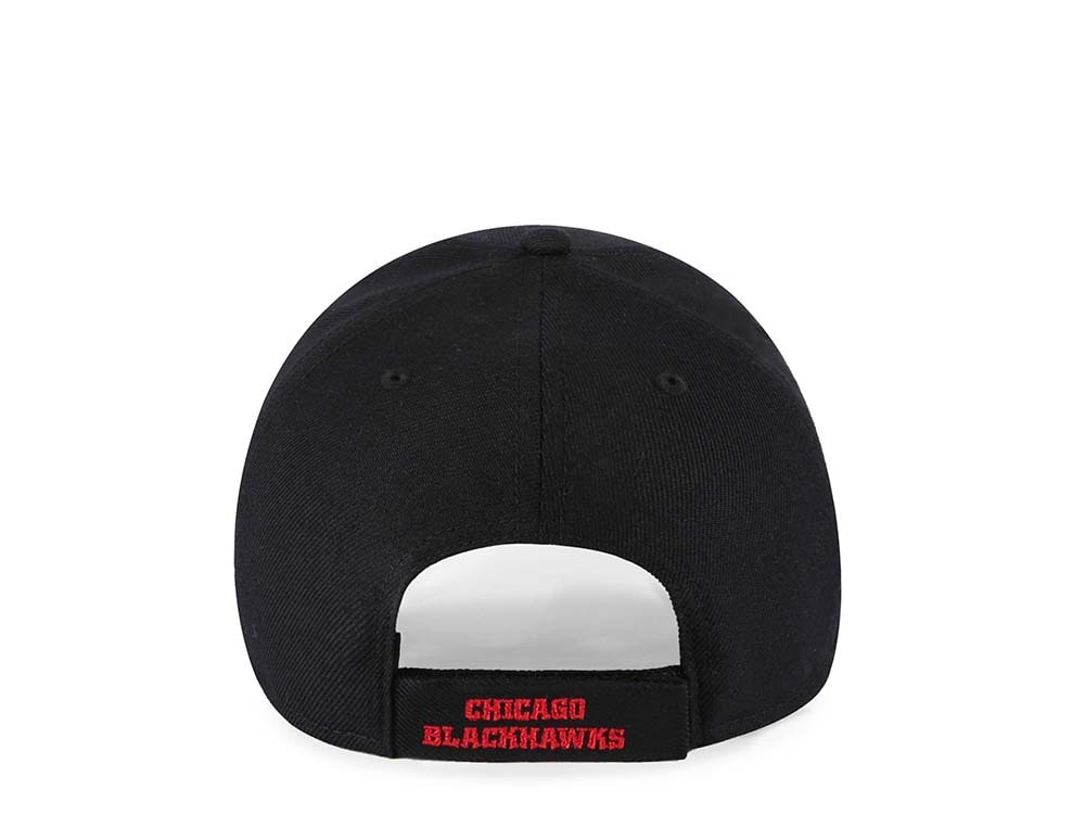 47Brand Chicago Blackhawks Classic Black Strapback Hat