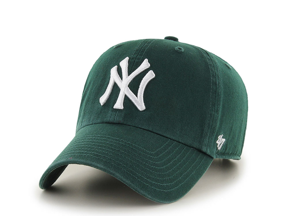 47 Brand New York Yankees Dark Green Clean Up Strapback Cap