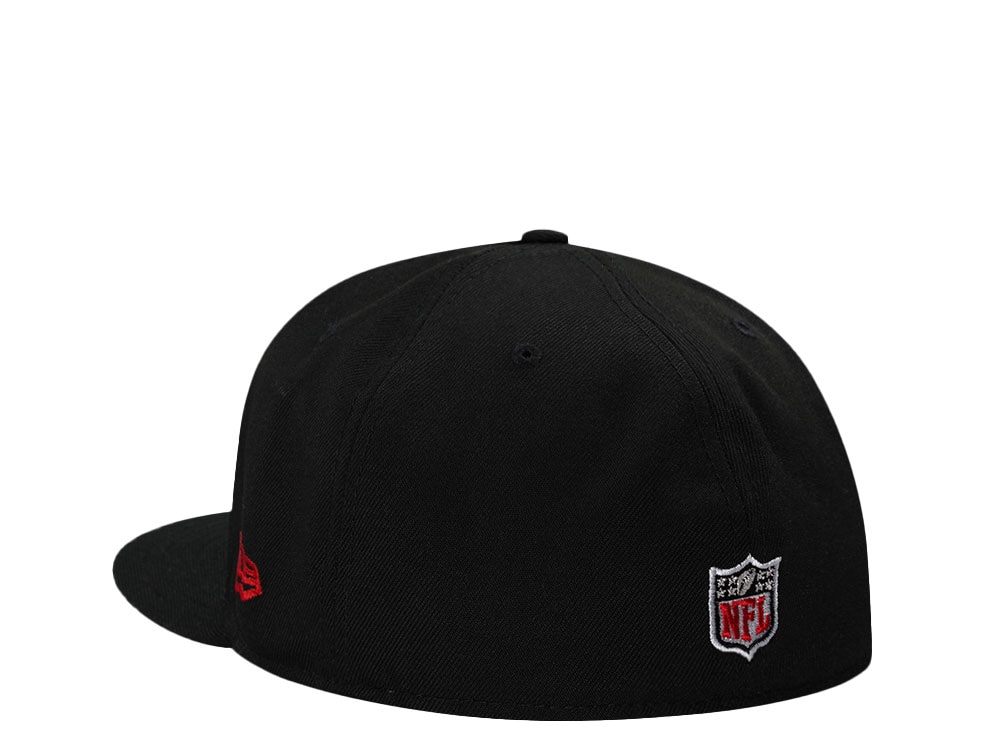 New Era Atlanta Falcons Black Script Prime Edition 59Fifty Fitted Hat