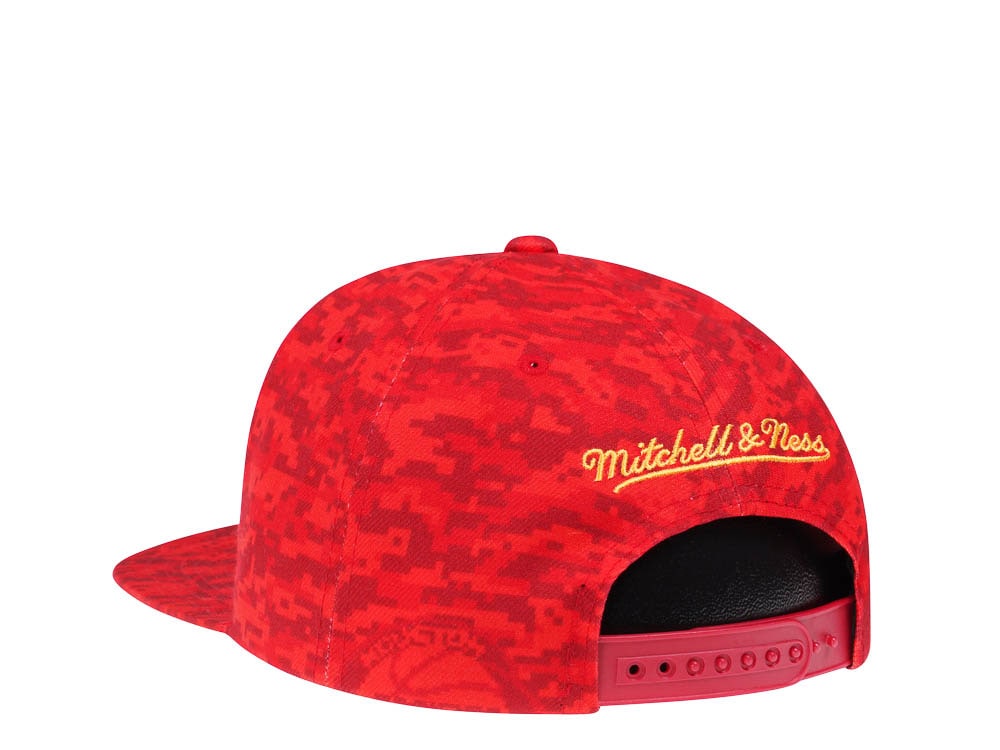 Mitchell & Ness Houston Rockets NBA Team Digi Camo Hardwood Classic Snapback Hat