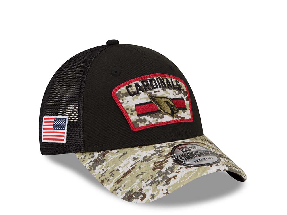 New Era Arizona Cardinals Salute to Service 21 9Forty Trucker Snapback Hat