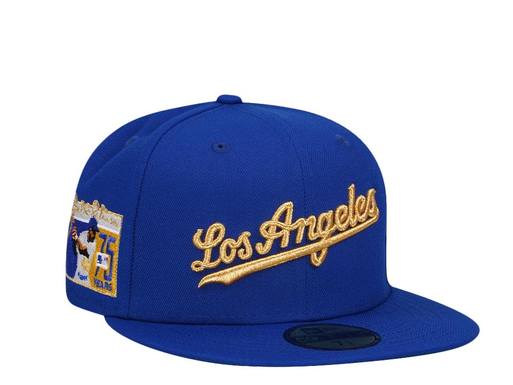 New Era Los Angeles Dodgers Jackie Robinson 75 Years Black Gold Edition 59Fifty Fitted Hat