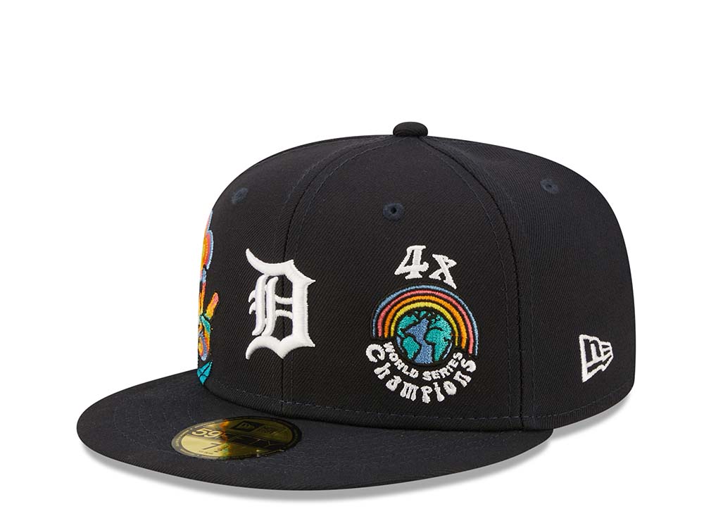 New Era Detroit Tigers 4x World Series Champions - Navy Groovy Edition 59Fifty Fitted Hat