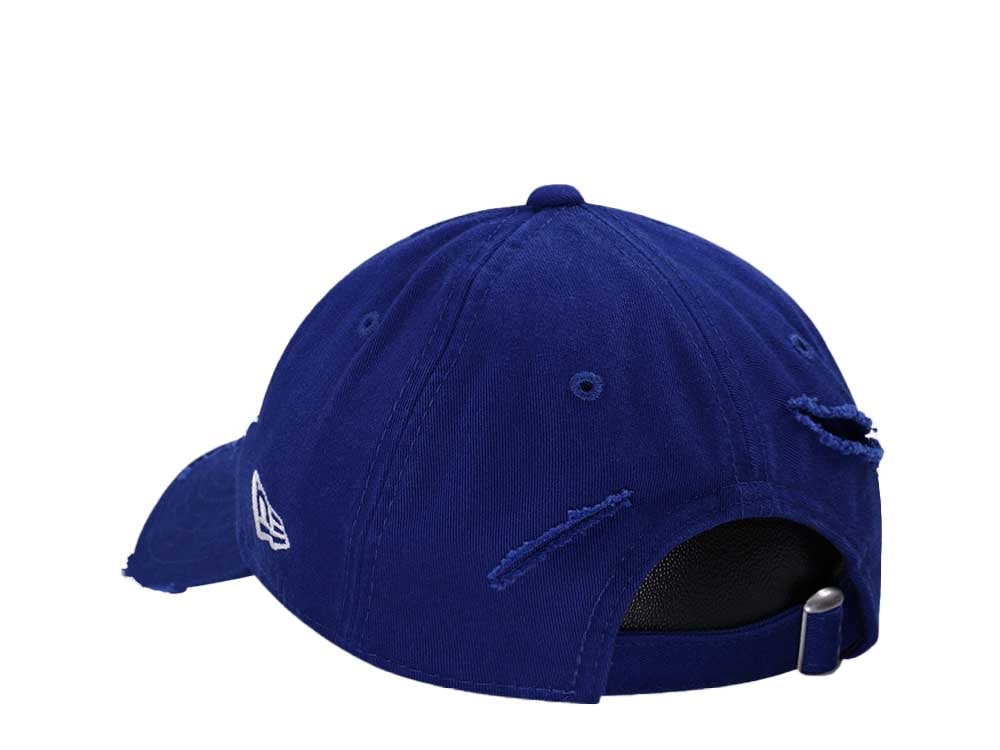 New Era Los Angeles Dodgers Dark Royal Washed Distress 9Twenty Strapback Hat