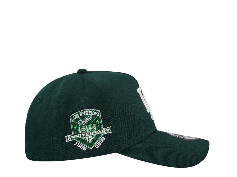 New Era Los Angeles Dodgers 50th Anniversary Green Classic Edition 9Forty A Frame Snapback Hat